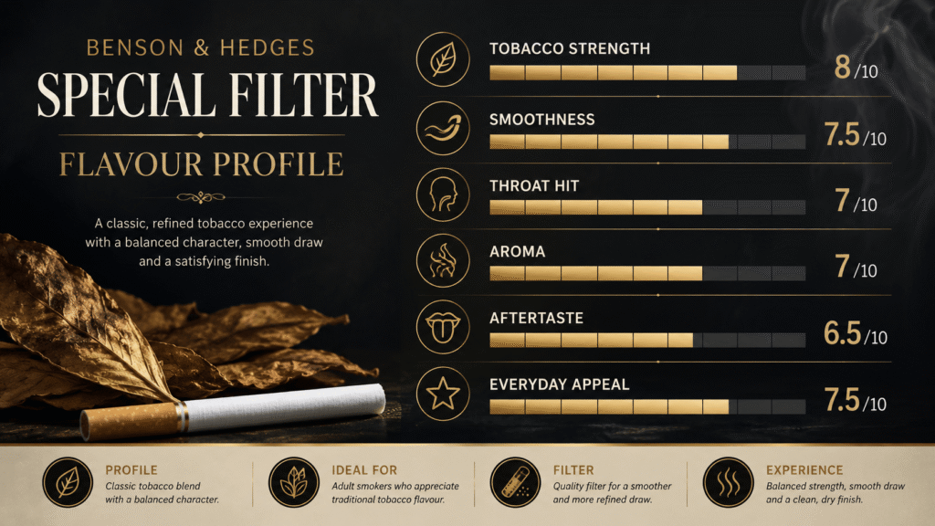 Benson & Hedges Special Filter Review 1 Flavour Profile Graphic