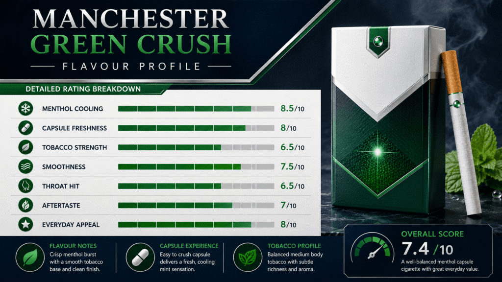 Manchester Green Crush Review 1 Manchester Green Crush Flavour Profile