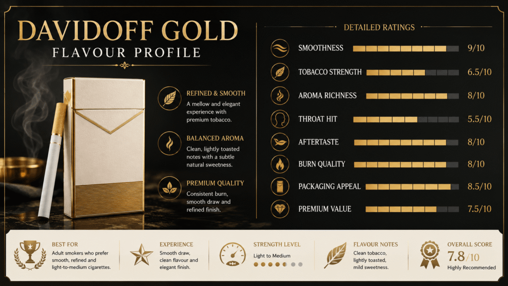 Davidoff Gold Flavour Profile