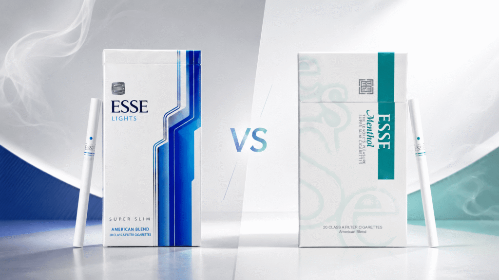 Compare ESSE Menthol Super Slim and ESSE Light Super Slim