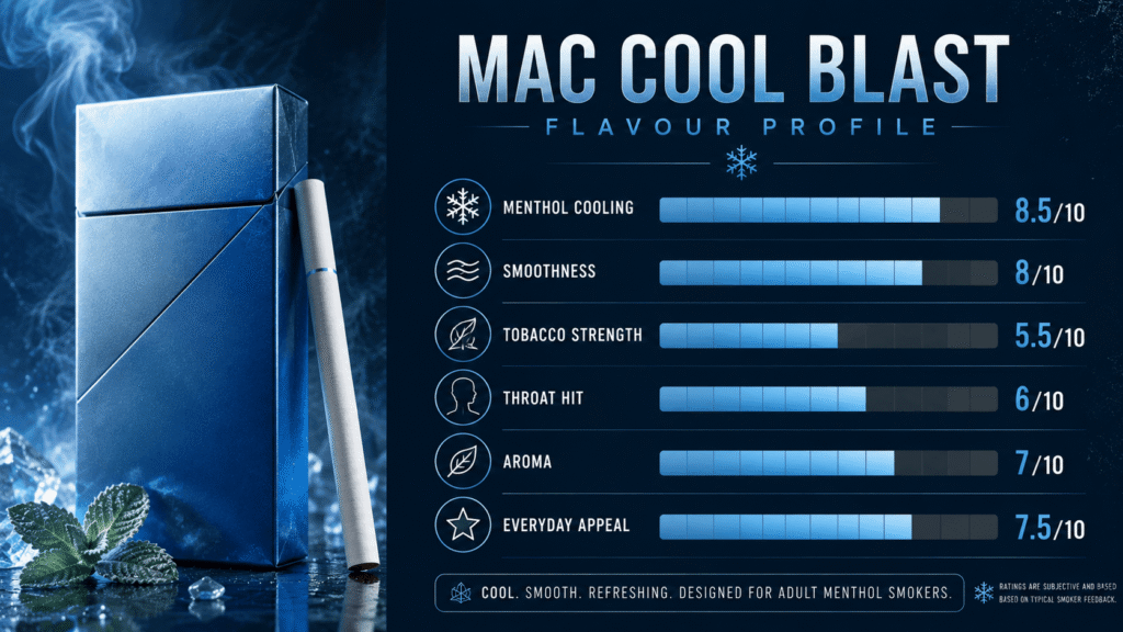 Mac Cool Blast Flavour Profile